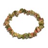 CrystalAge Unakite Gemstone Chip Bracelet