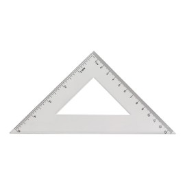 LGEGE Math Ruler Geometry Tool Set, 10/12cm Protractor, 15/23cm Triangle Ruler, 15/30cm Straight Ruler, Plastic Transparent Measuring Tool for School, Office, Home Supplies, 18 Pieces