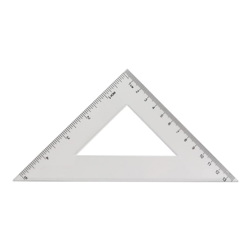 LGEGE Math Ruler Geometry Tool Set, 10/12cm Protractor, 15/23cm Triangle