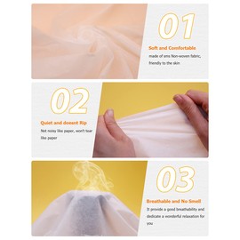 Bozikey 100PCS Massage Table Sheets, Disposable Bed Sheets for Massage Table, Spa Bed Covers for Esthetician, Tattoo, Waxing, Lash Bed, Salon Table, Non-Woven Fabric 71" x 31" (White)