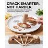 TooWoom 4Pcs Wooden Hammers, Mini Natural Hardwood Mallets Cracker Set