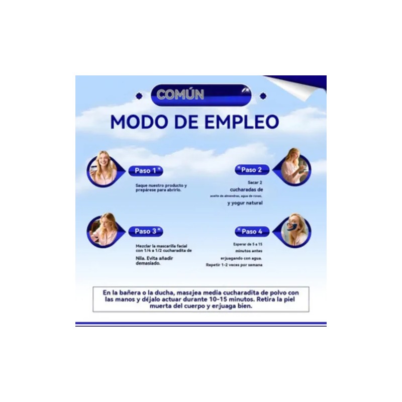 Polvo Azul Nila Marroquí For El Cuidado De La Piel