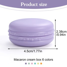 6 Pack Travel Bottles Pots, 10 ml Travel Pots for Toiletries Sample Pots Cosmetic Container Jars with Lids for Crema Powder Face Creams 6 Color