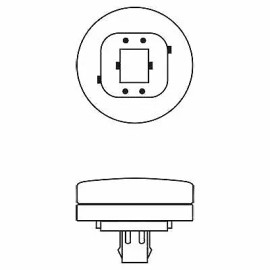 GE Lighting 97627 18 Watts fluorescent triple tube biax with 4 pin plug-in base