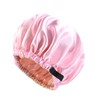 4 Pieces Silky Satin Bonnet Hair Cap Double Layer Sleep