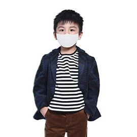 Sequence Reusable 3 Layer Fabric Mask for Kids - 3 Pack (White)