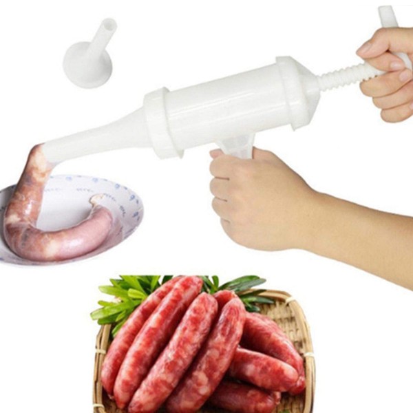 MOVKZACV Manual Sausage Maker Meat Stuffer Filler Hand Operated Salami Maker Sausage Filling Tool Food Grade Quality Kitchen Tools