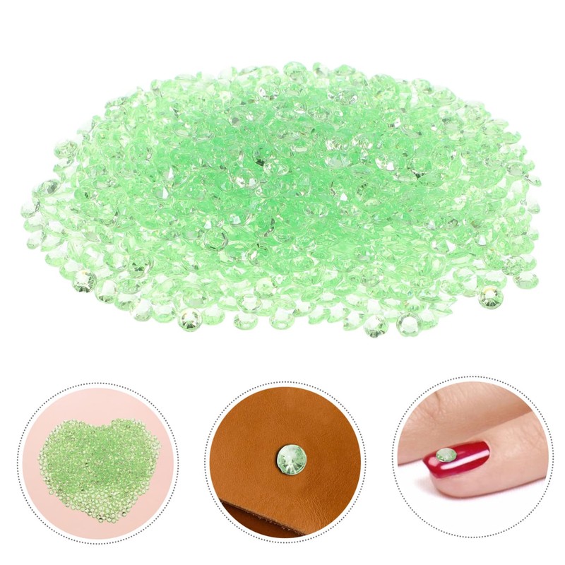 Levemolo 4.5mm Acrylic Tip Crystals 2000pcs Pack Crystal Accessories Craft