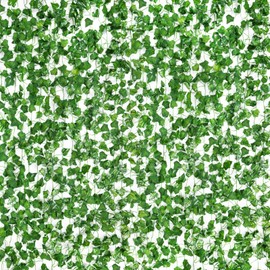 CEWOR 60 Pack 396ft Fake Vines with Leaves for Bedroom Artificial Ivy Garland Fake Ivy Leaves Artificial Greenery Garlands Hanging Vines for Room Decor Wedding Wall Indoor Outdoor Decoration