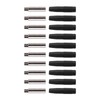 10Pcs Insulated 2mm Banana Plug Coupler Shrouded Testing Equipment (Black)
