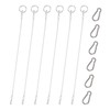 Cable Lock Wire Ropes [6 pieces] Stainless Steel Rope, Vinyl