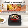 VBGK Single Burner Electric Cooktop,110V 1800W Stove Top with LED