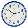 CASIO Wall Clock Blue Analog Standard Step Second Hand Simple