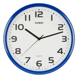 CASIO Wall Clock Blue Analog Standard Step Second Hand Simple IQ-24-2JF