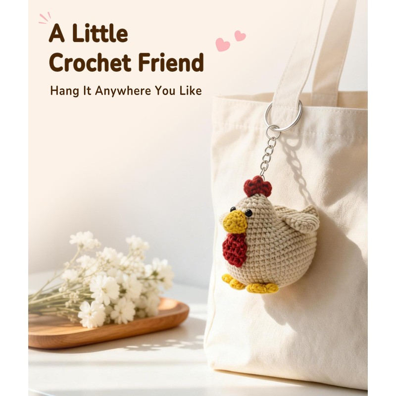 PAITIN Crochet Kit for Beginners Adults, Complete DIY Craft Yarn