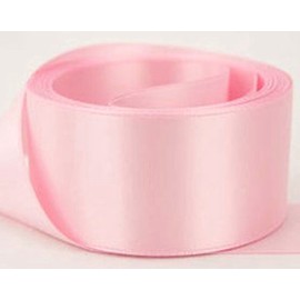 Satin Ribbon. Many Colours - 38mm Wide - 5 Meters (Light Pink) for Sewing, Gift Wrap, Bows, Decorations, Wedding, Crafts, Events, Party, Floral, Car