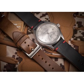 hemsut h 20mm Leather Watch Bands for Men, Thin Soft Horween Leather Watch Strap Quick Release Vintage Watch Wrap