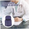 Baluue Stethoscope Holder Clip Pu Leather Stethoscope Protector for and