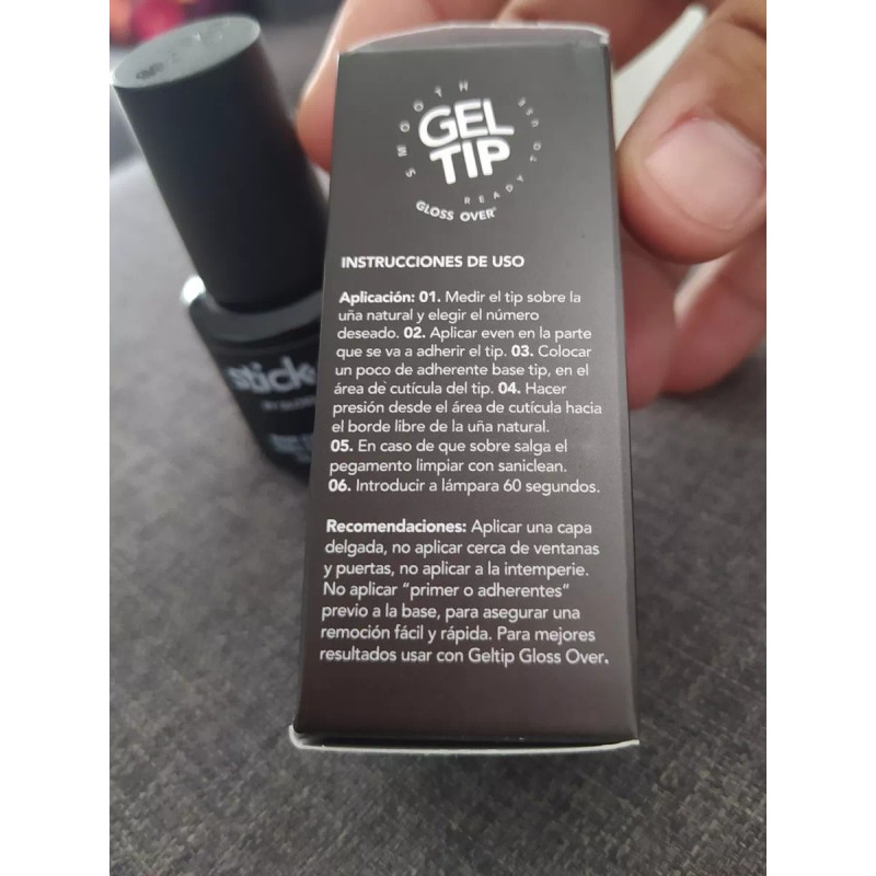 Gloss Over Pegamento Para Uñas Gel Tip Con Calcio Gloss