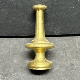Lamp Solid Brass Unfinished Mcm Lamp Finial With A 1/8-27 IPS Thread - 1/4-27 Reduces