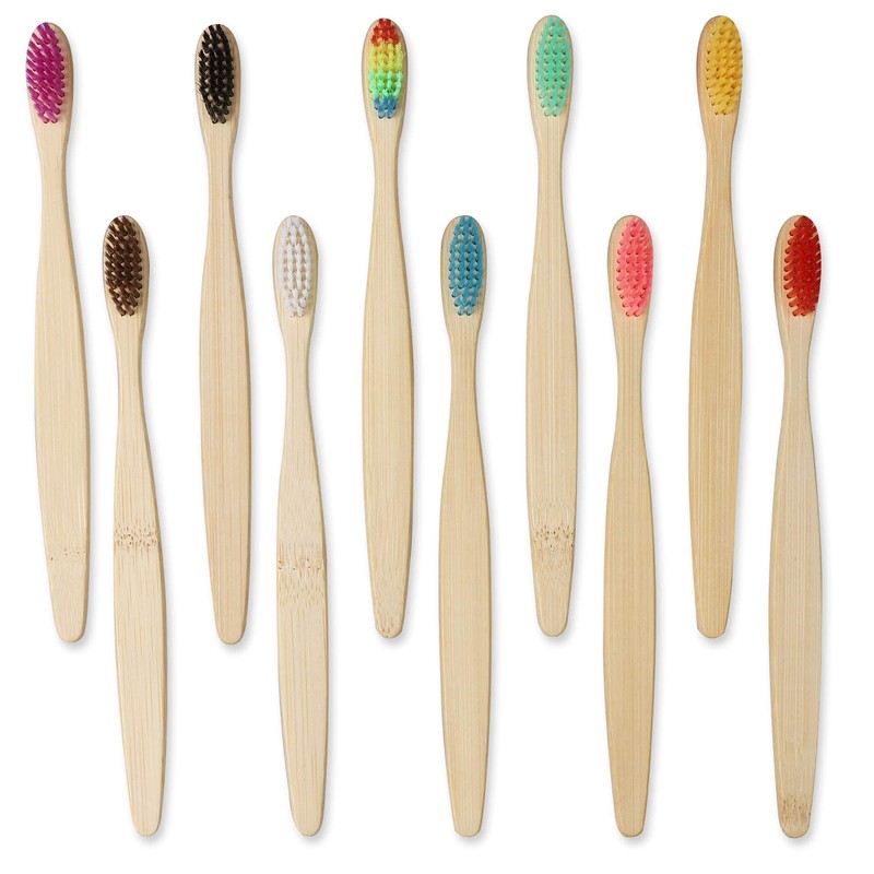 Bamboo toothbrushes.