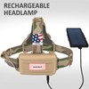 DanForce Camouflaged Headlamp Ultra Bright USB Rechargeable Head lamp. Tactical
