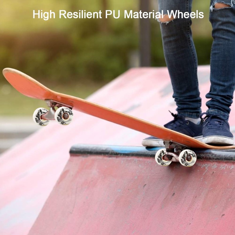 Alomejor 4 Pieces/Set Skateboard Outdoor Classic 52 mm x 30