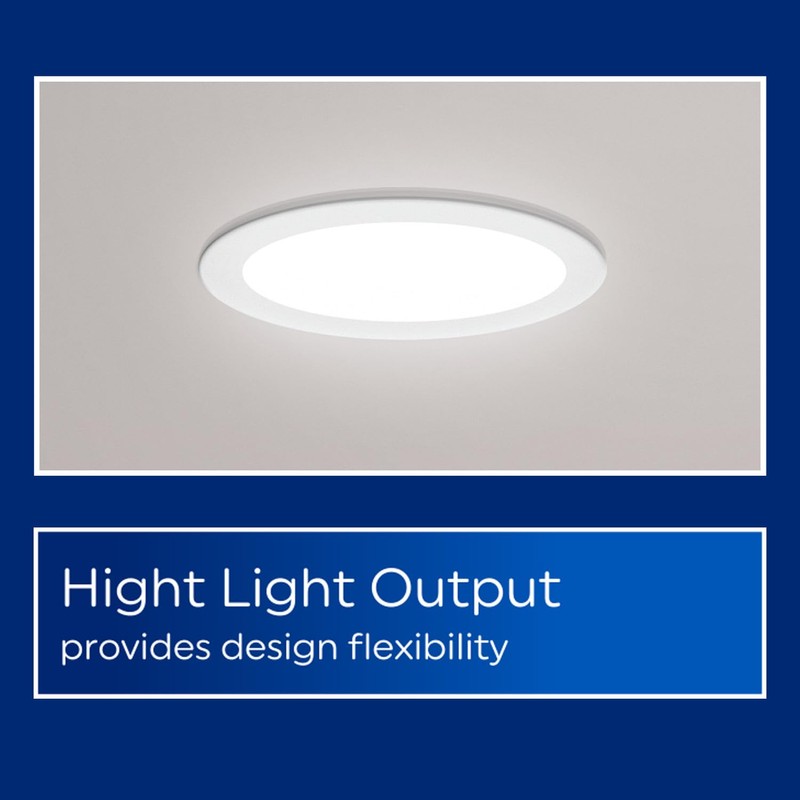 GE Color Select LED Wafer Downlight, Premium High-Lumen Direct Wire