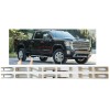 GMC 2PCS SET Chrome Door DENALI HD Emblems Letters GMC