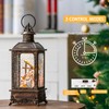 Christmas Snow Globe Lighted Manger Nativity Scene, Musical Water Lantern