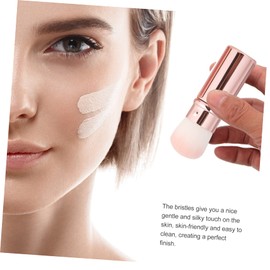WOONEKY Portable Blush Brush Makeup Brush Highlighter for Cream Liquid Powder Easy to Clean for Travel