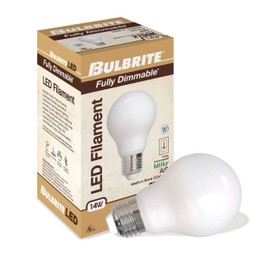 Bulbrite 776918 - LED14A19/27K/FIL/M/3 A19 A Line Pear LED Light Bulb (4 Pack)