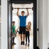 Dranvosk Adjustable Doorway Pull Up Bar for Home Gym -