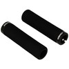 SRAM Locking Foam Grips with Single Black Clamp and End Plugs (129mm, Black)