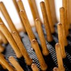 REMOS Mini Foldable Hair Brush with Wooden Pins Made of