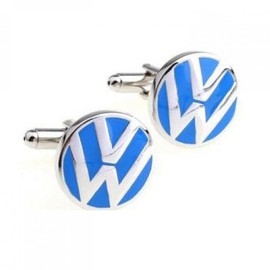 SPECIAL UK Jewelry Blue VW Cufflink 1 Pair Retail For Men And Women
