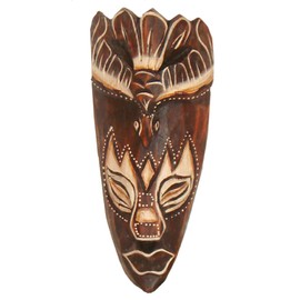 WORU Painted Mask 20 cm Wooden Mask from Bali Wall Mask