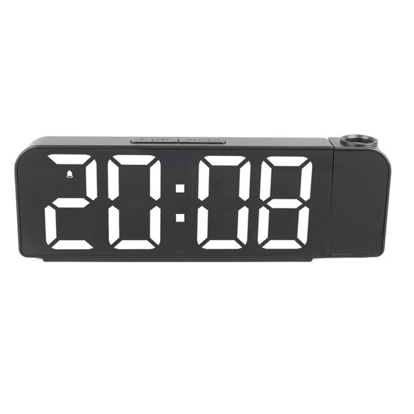Fdit Projection Digital Alarm Clock for Bedroom with USB Charging Port, LED Digital Clock Projection on Ceiling Wall, Multifunction LED Projection Clock