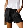 KISSMODA Womens Elastic Waist Shorts Summer Comfy A Line Culottes