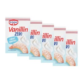 Dr. Oetker Vanillin Zero Sugar-Free Vanilla Flavouring, 8 g, 5-Pack