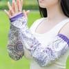 Gardening Sleeves Floral UV Cooling Arm Sleeves Farm Sun Protection