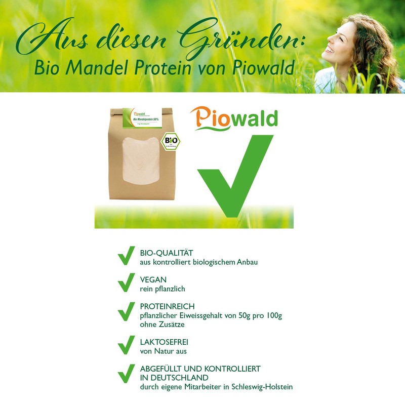50% Mandelprotein Organic – 1kg pack