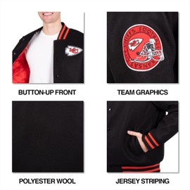 Ultra Game Men's Standard Classic Varsity Coaches Jacket, Team Color Updated