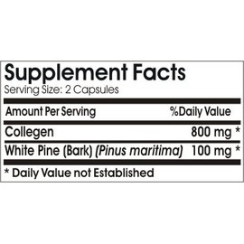 Naturetition Supplements Nutra-Pine Skin Formula Collagen Pine Bark ~ 180 Capsules - No Additives