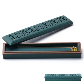 CEREMONY Incense Holder for Sticks，Ceramic Insence-Stick Holder Ash Catcher，Incense Holder Timkburner for Meditation Yoga Spa Room Decor