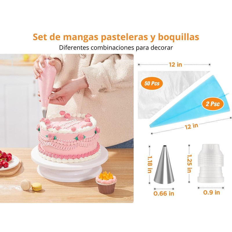 U Chef Kit de 71 Herramientas de Decoración de Pasteles