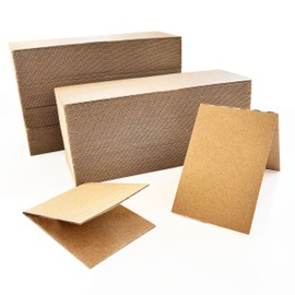 Cardboard Sleeves for Sports Card Protectors, 3" x 4.5" Corrugated Cardboard Sheets for Trading Card Folders Mail Shipping Stiffeners Cardboard Insert (200 Packs Brown)