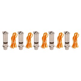 5Pcs Metal Emergency Survival Whistle Stainless Steel Outdoor Whistle for Coach Referee Police Security School