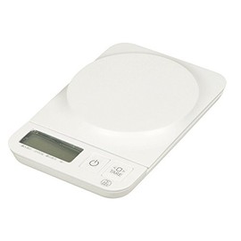 Pearl Metal D-18 Simple Me Digital Kitchen Scale, 4.4 lbs (2.0 kg), White