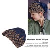 Turban Head Wraps Vintage Embroidered Soft Lace Material Beaded Fleece